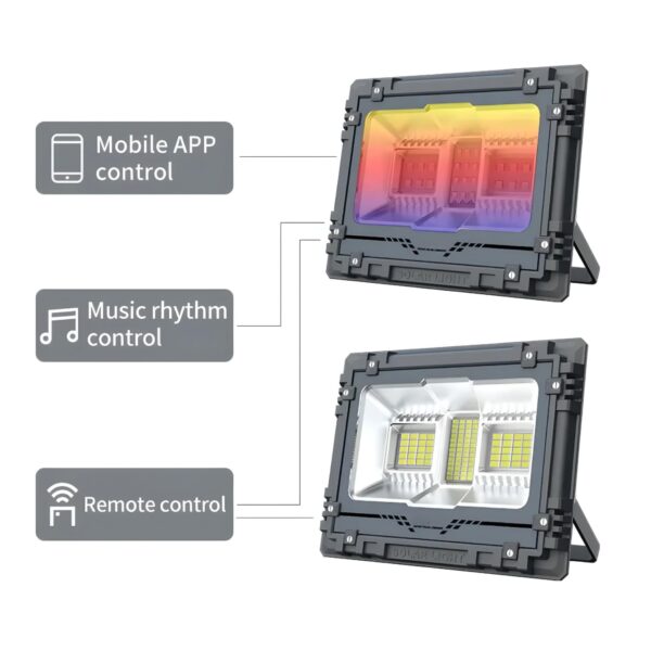 200W Solar RGB Floodlight - Image 4