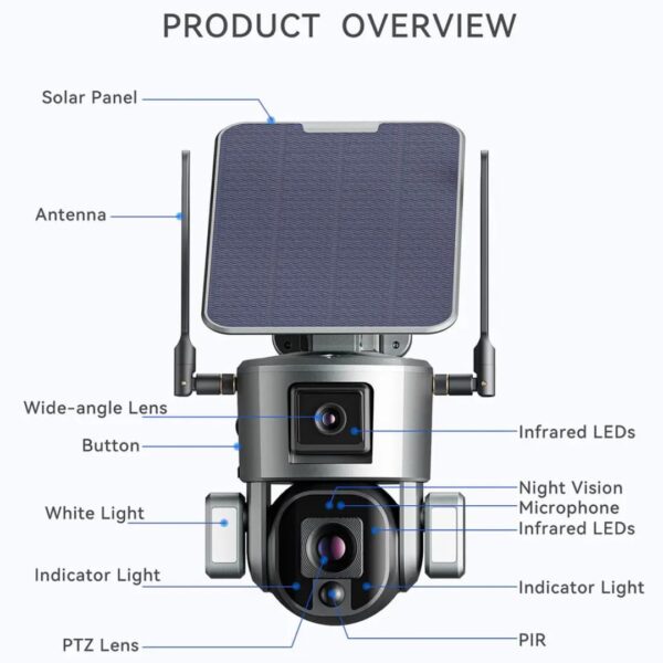 Focus Solar CCTV Camera (WiFi) - Image 3