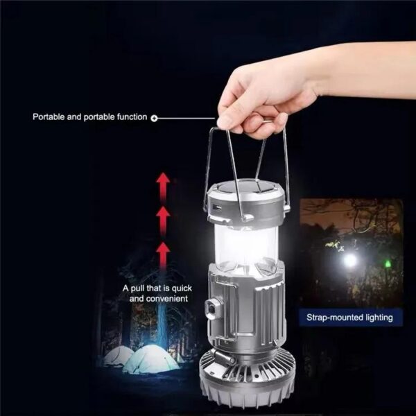 Solar Lantern & Fan Camping Light - Image 2