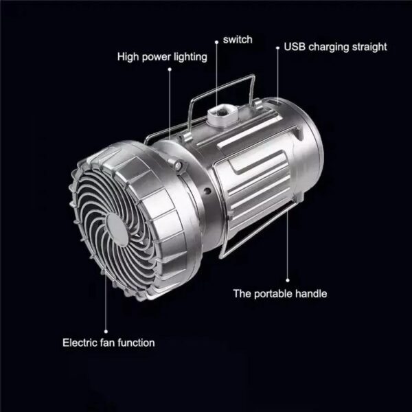 Solar Lantern & Fan Camping Light - Image 5