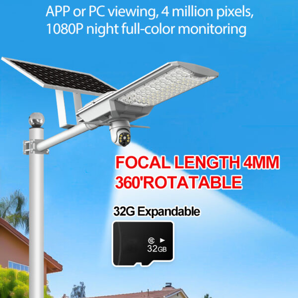 Solar Street Light (500W) + CCTV Camera - Image 4